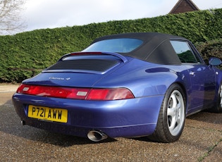 1997 PORSCHE 911 (993) CARRERA 4 CABRIOLET - MANUAL