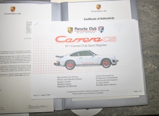 1988 PORSCHE 911 CARRERA 3.2 CLUB SPORT 