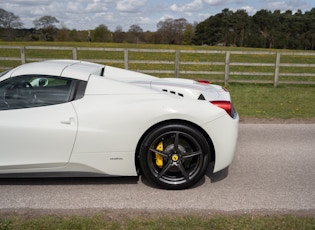 2012 FERRARI 458 SPIDER 