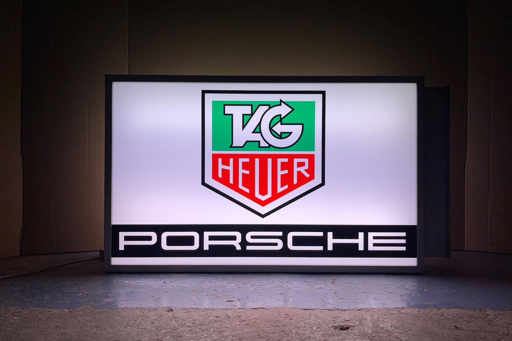 TAG HEUER PORSCHE ILLUMINATED SIGN for sale by auction in