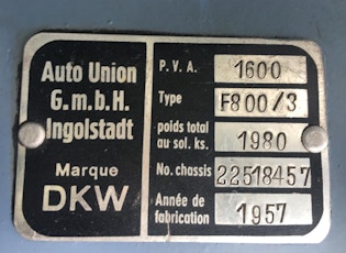 1957 DKW SCHNELLASTER F800/3