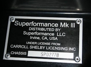 2007 SUPERFORMANCE MKIII COBRA