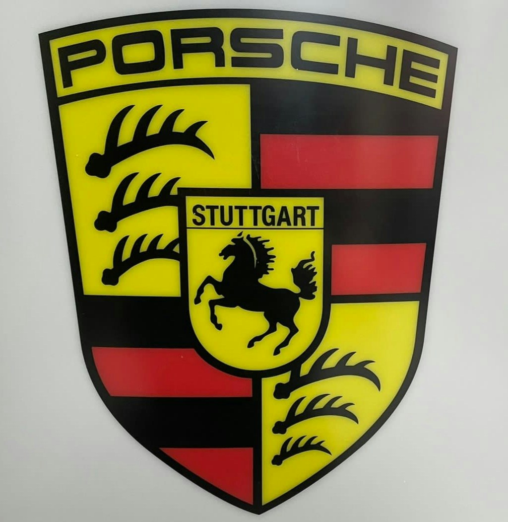 PORSCHE 'SALES SERVICE PARTS' ILLUMINATED SIGN for sale by auction in Tyne  and Wear, United Kingdom, image size:1024x1051