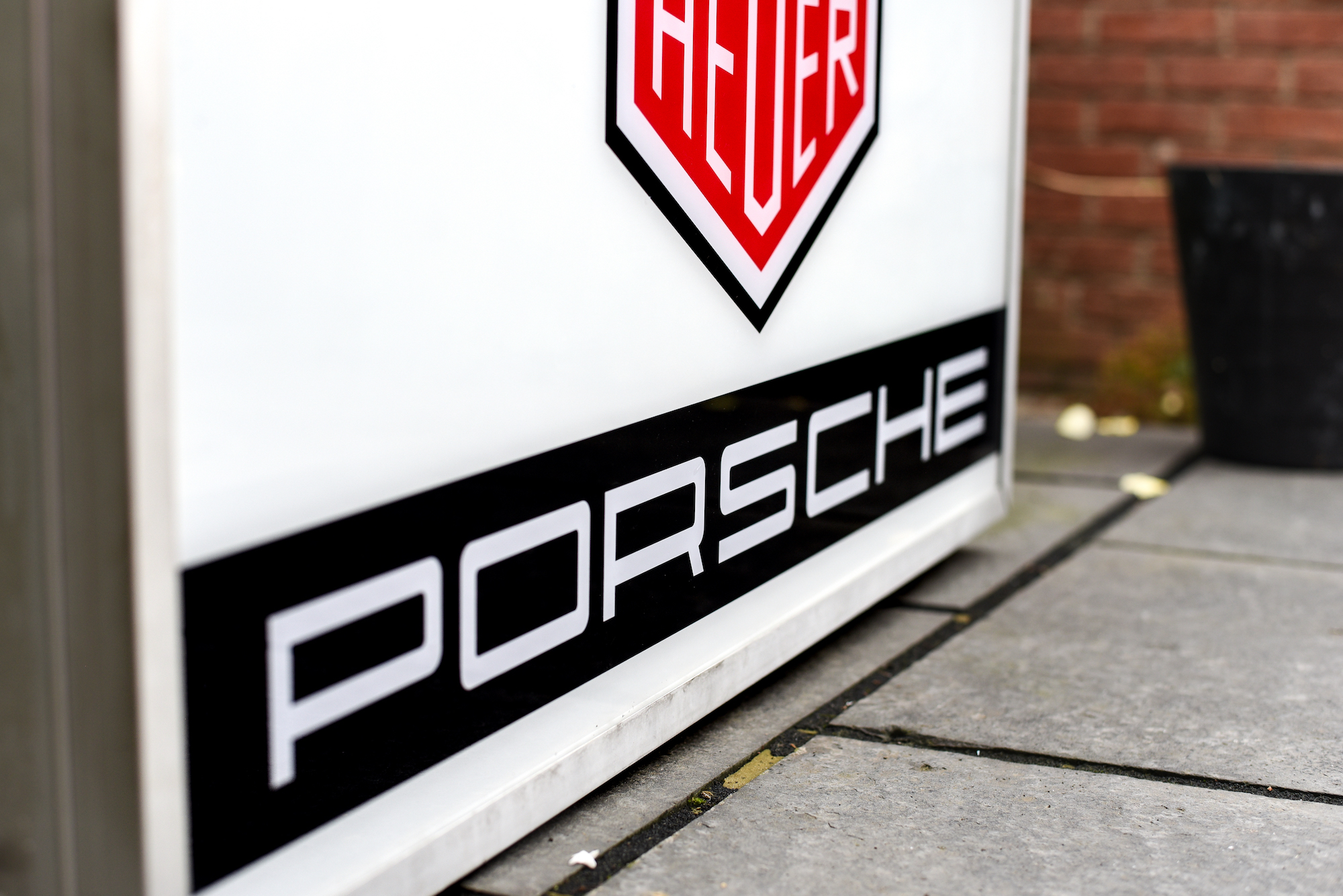 TAG HEUER PORSCHE DOUBLE SIDED ILLUMINATED SIGN for sale by