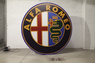 LARGE ALFA ROMEO ILLUMINATED SIGN