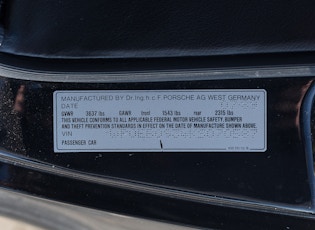 1989 PORSCHE 911 (930) TURBO CABRIOLET - 30,102 MILES