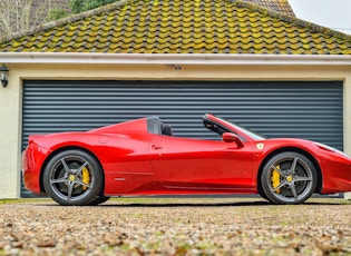 2012 FERRARI 458 SPIDER