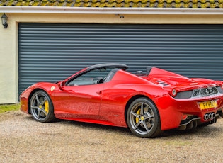 2012 FERRARI 458 SPIDER