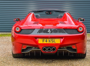 2012 FERRARI 458 SPIDER