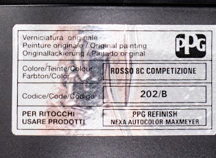 2008 ALFA ROMEO 8C COMPETIZIONE