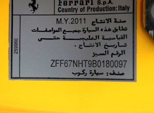 2011 FERRARI 458 ITALIA - 4,977 KM