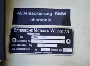 1973 BMW 2002 'BAUR' CONVERTIBLE