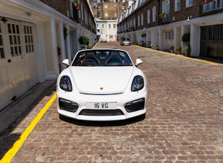 2016 PORSCHE (981) BOXSTER SPYDER