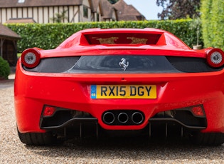 2015 FERRARI 458 SPIDER