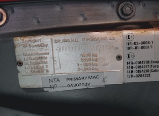 1985 PORSCHE 911 CARRERA SPORT - 3.6 RS ENGINE 