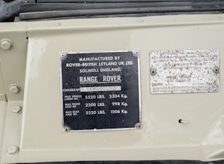 1976 RANGE ROVER CLASSIC 2 DOOR 'SUFFIX D'
