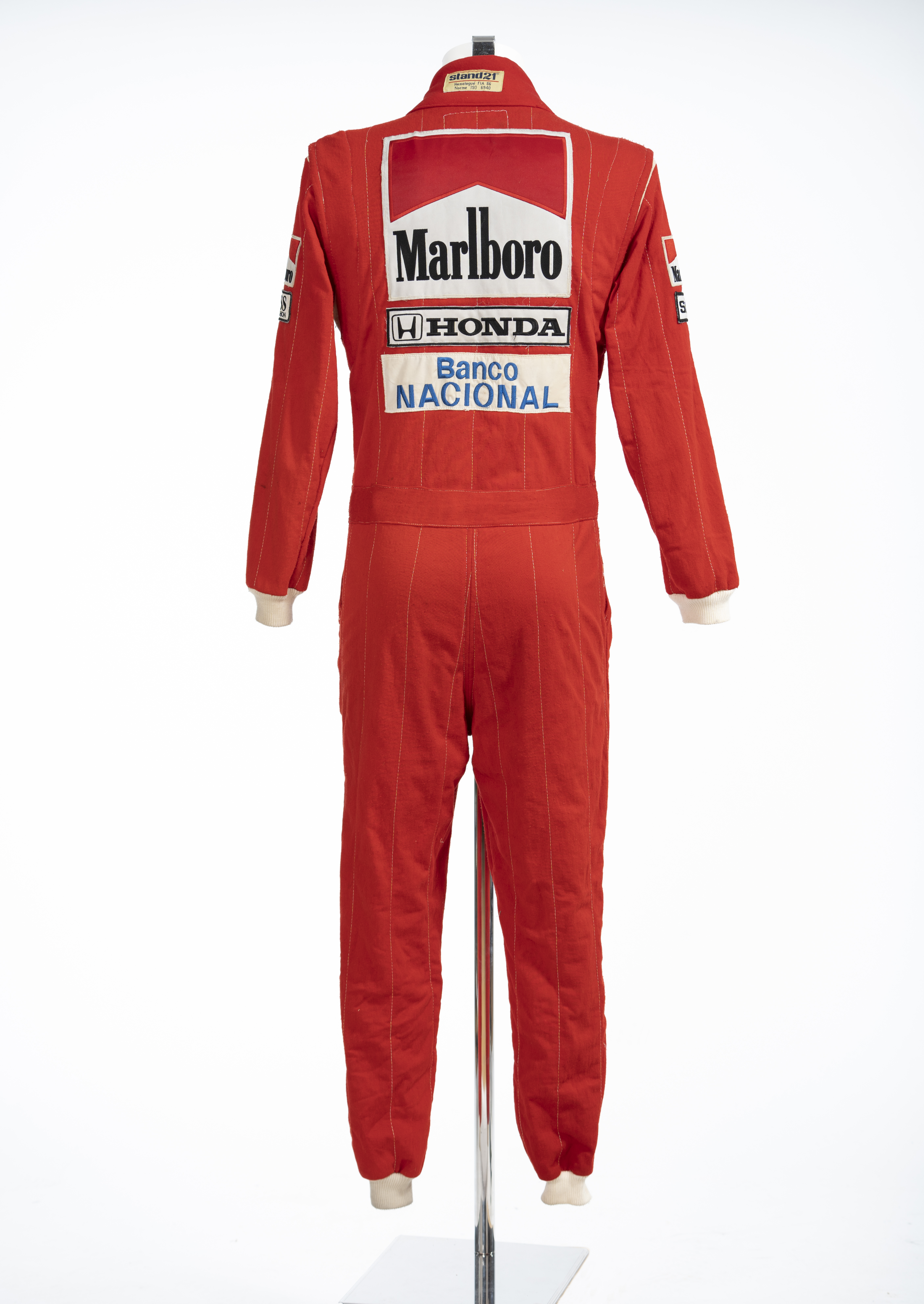 1988 STAND21 RACING SUIT – EX-AYRTON SENNA for sale by auction in