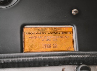 2002 ASTON MARTIN DB7 VANTAGE - 44,804 KM