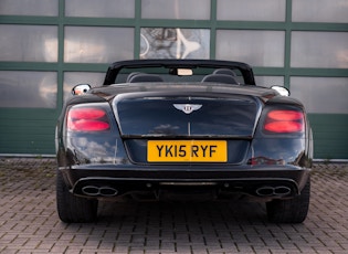 2015 BENTLEY CONTINENTAL GTC V8 S 'CONCOURS SERIES BLACK' 