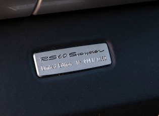 2008 PORSCHE (987) BOXSTER RS60 SPYDER