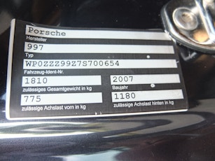 2007 PORSCHE 911 (997) CARRERA - MANUAL