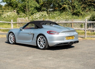 2015 PORSCHE (981) BOXSTER SPYDER