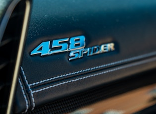 2012 FERRARI 458 SPIDER