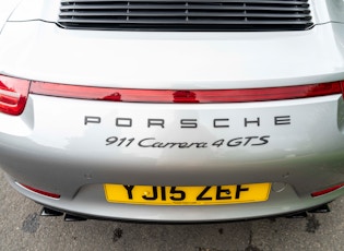 2015 PORSCHE 911 (991) CARRERA 4 GTS - MANUAL 