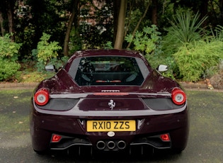 2010 Ferrari 458 Italia - Ex-Chris Evans and Chris Hoy