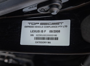 2008 Lexus IS F