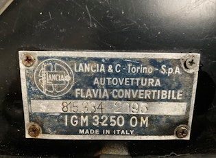 1964 Lancia Flavia Vignale Convertible - UK Registered