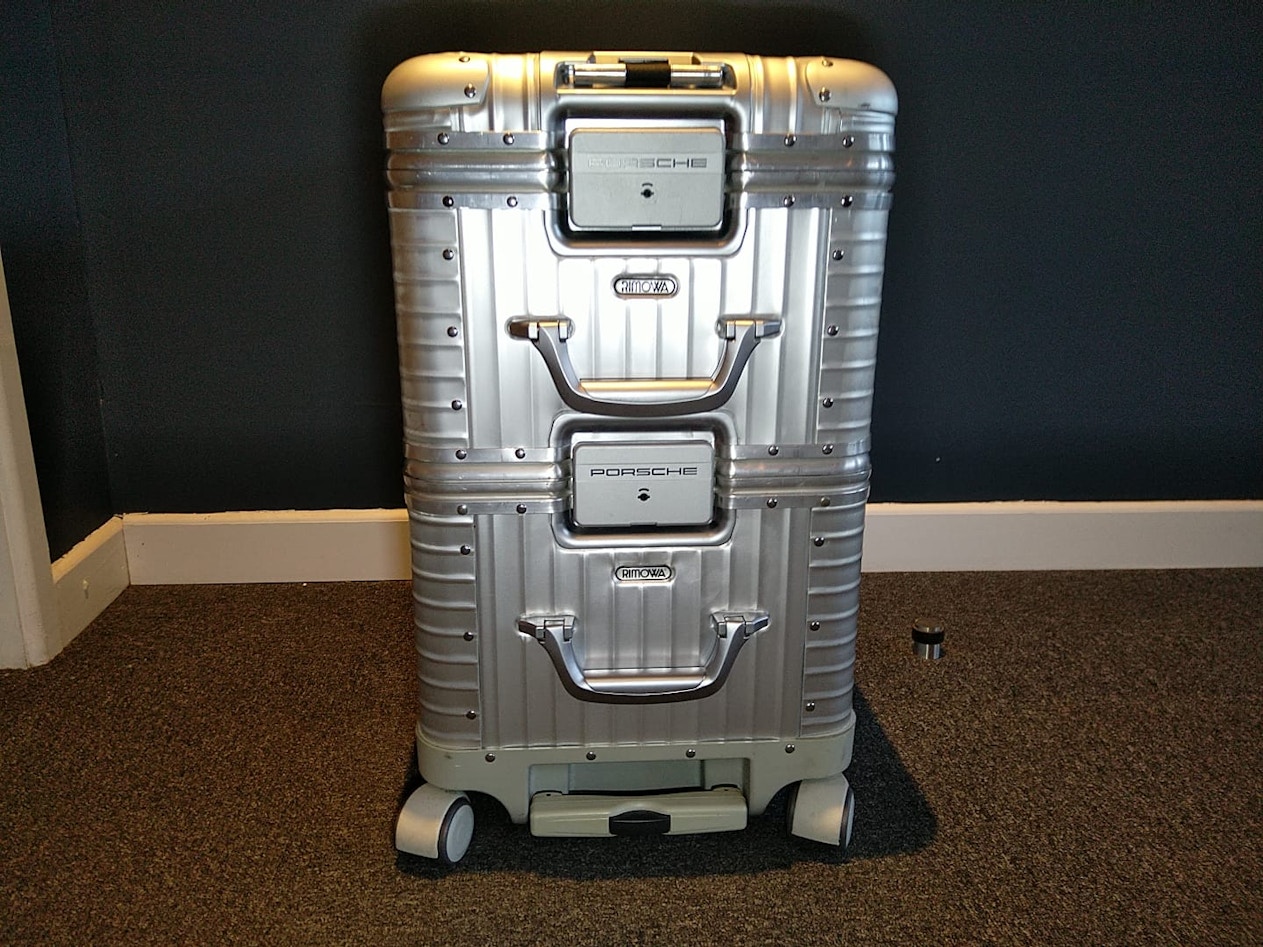 Rimowa x Porsche PTS Aluminium Luggage Set for sale by auction in Worcestershire United Kingdom