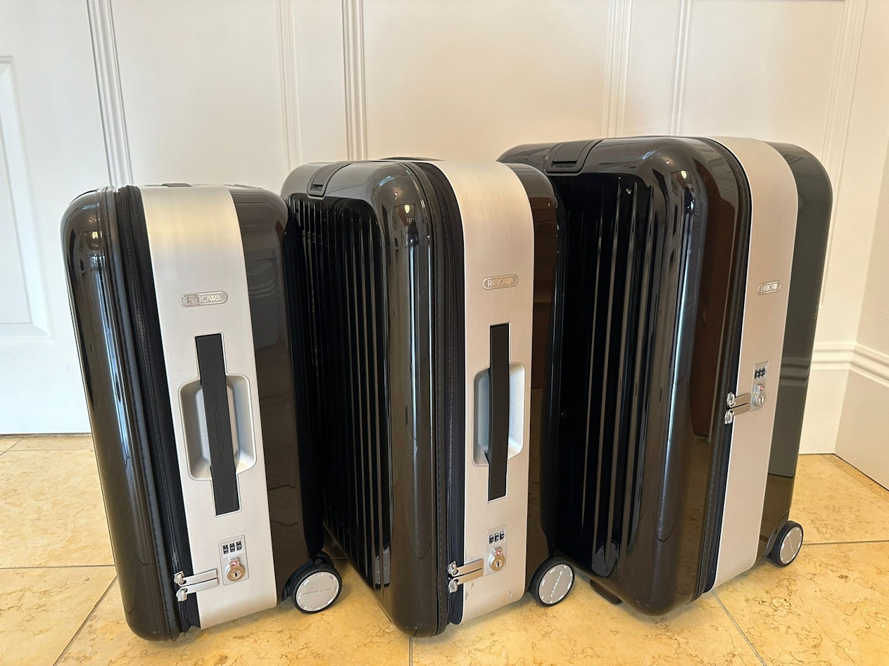 Porsche Aluframe Rimowa Luggage Set for sale by auction in London 