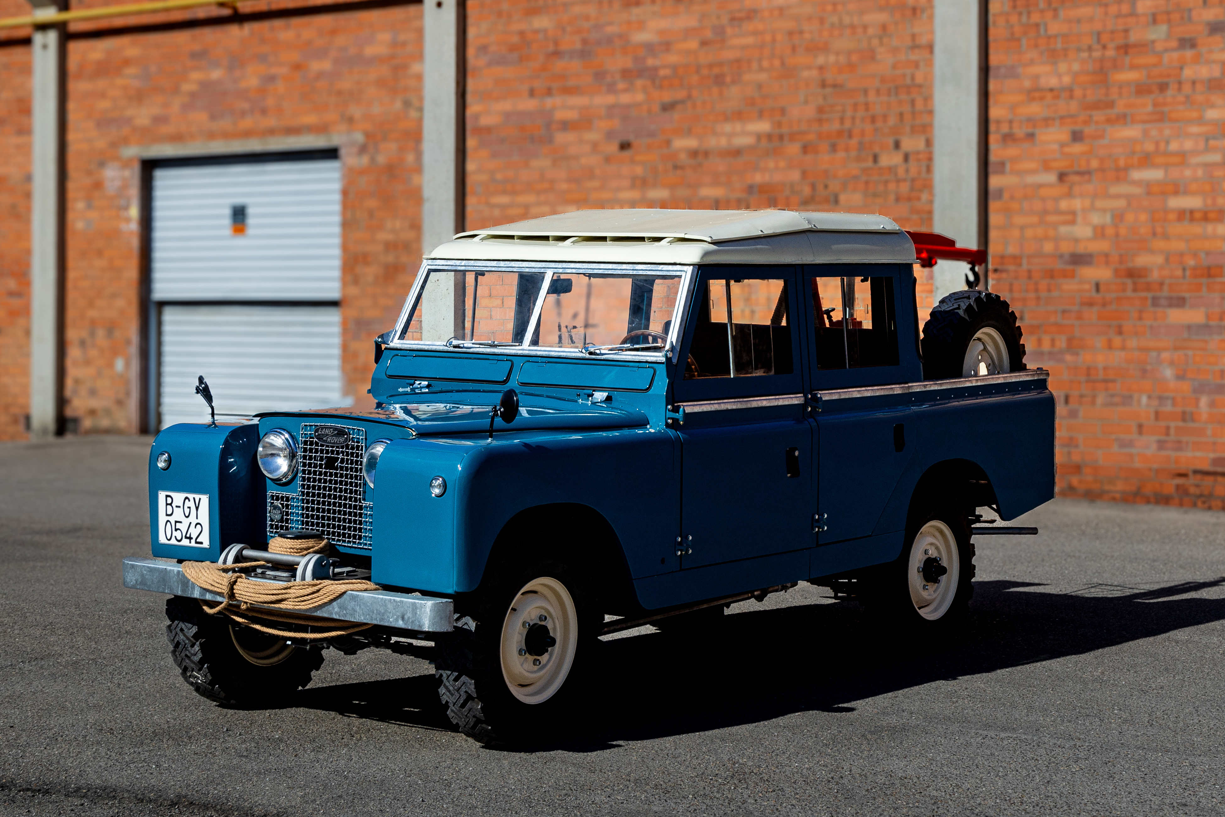 1969 Land Rover Santana Series IIA 109” Double Cab Crane