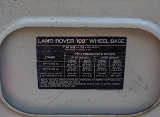 1981 Land Rover Series III 109" Stage 1 V8