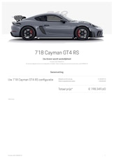 2023 Porsche 718 Cayman GT4 RS Weissach Pack - 1,899 KM