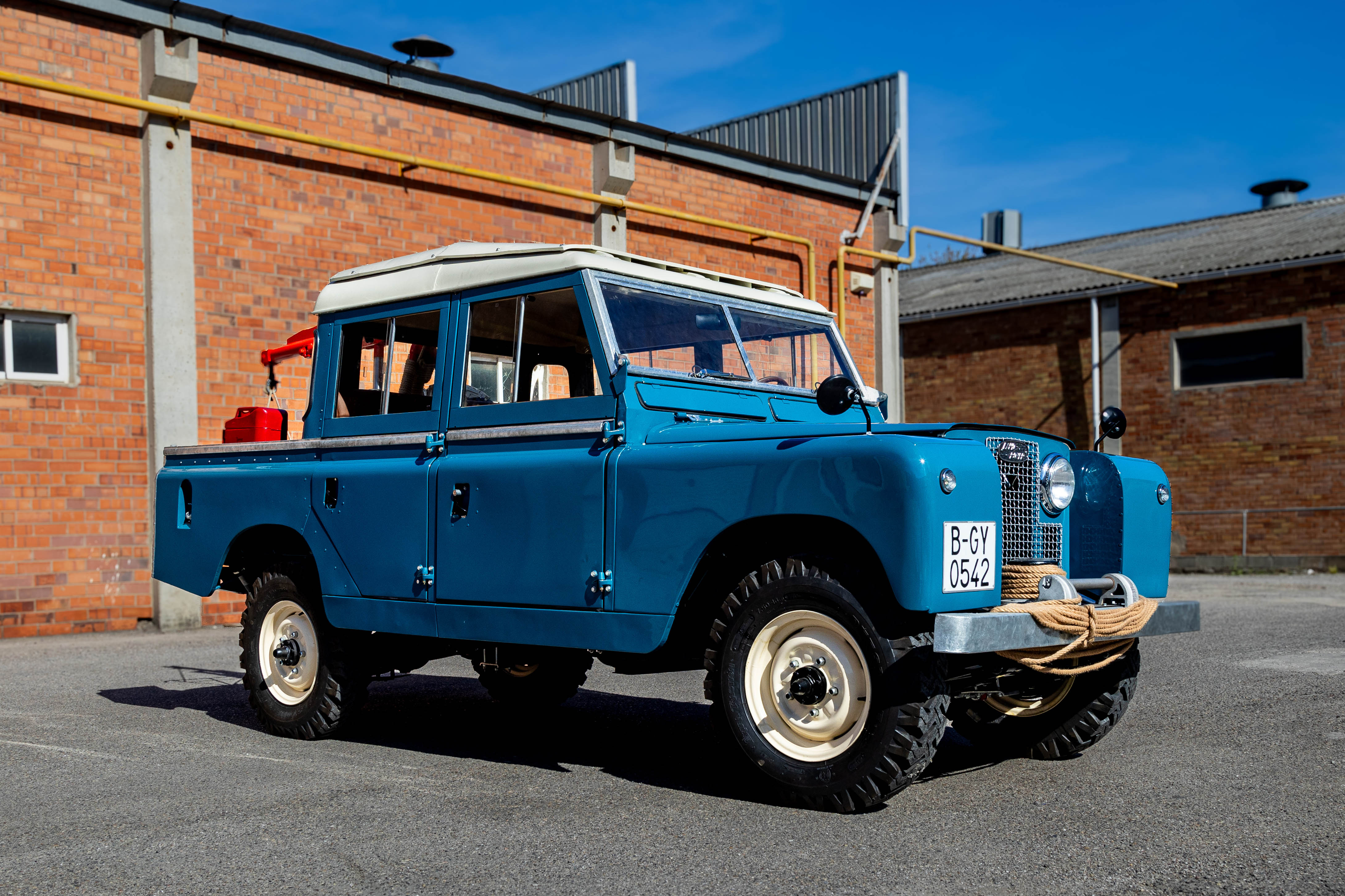 1969 Land Rover Santana Series IIA 109” Double Cab Crane