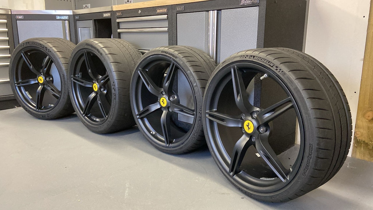 Set of Ferrari 458 Speciale Wheels and Tyres for sale by