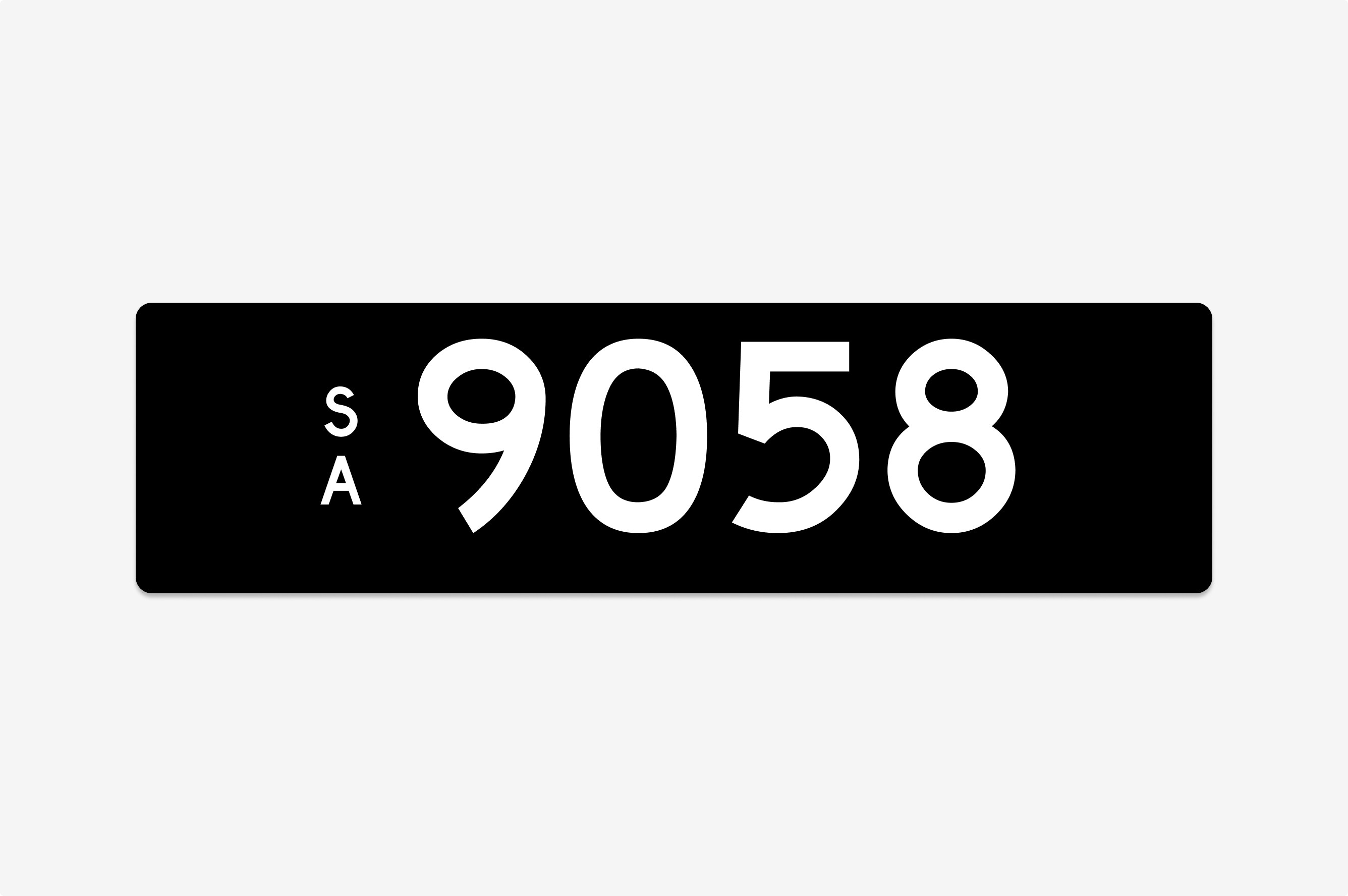 '9058' South Australia Heritage Number Plate for sale by auction in SA