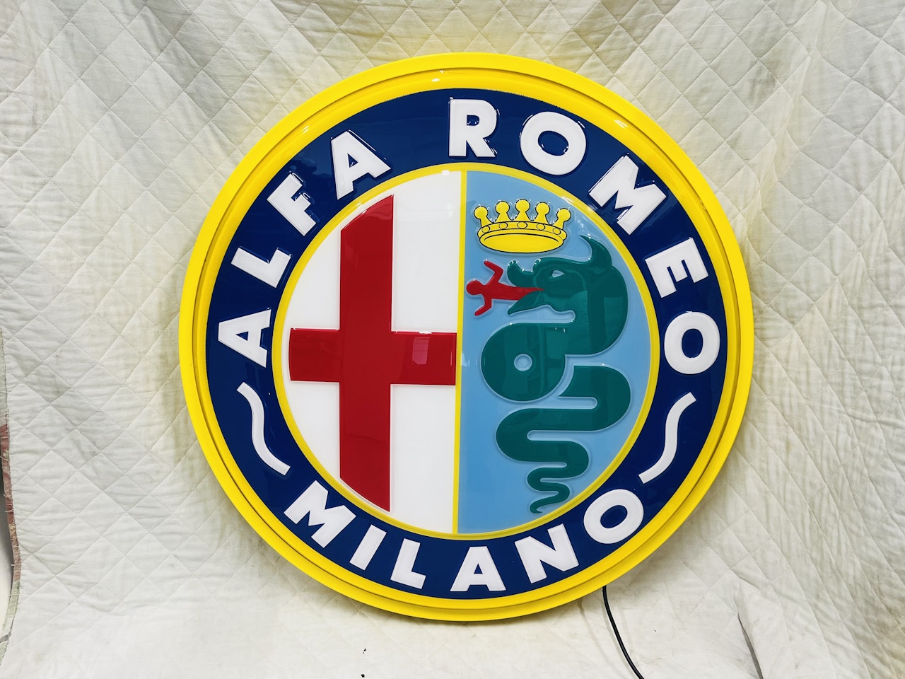 Alfa Romeo Illuminated Sign for sale by auction in Torino, Italy, image size:1280x960