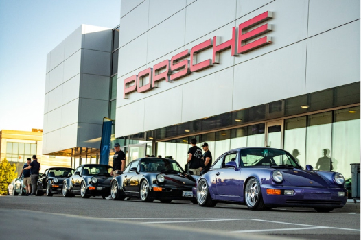 Nearly 100 Porsches attended our evening Coffee Run in Vaughan with with our friends from Pfaff Porsche