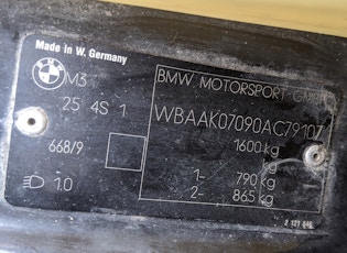 1990 BMW M3 (E30) SPORT EVOLUTION