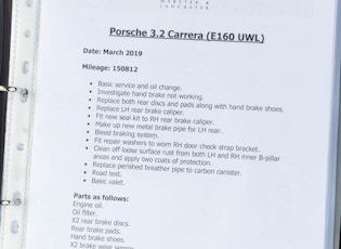 1987 PORSCHE 911 CARRERA 3.2 SPORT - G50 GEARBOX