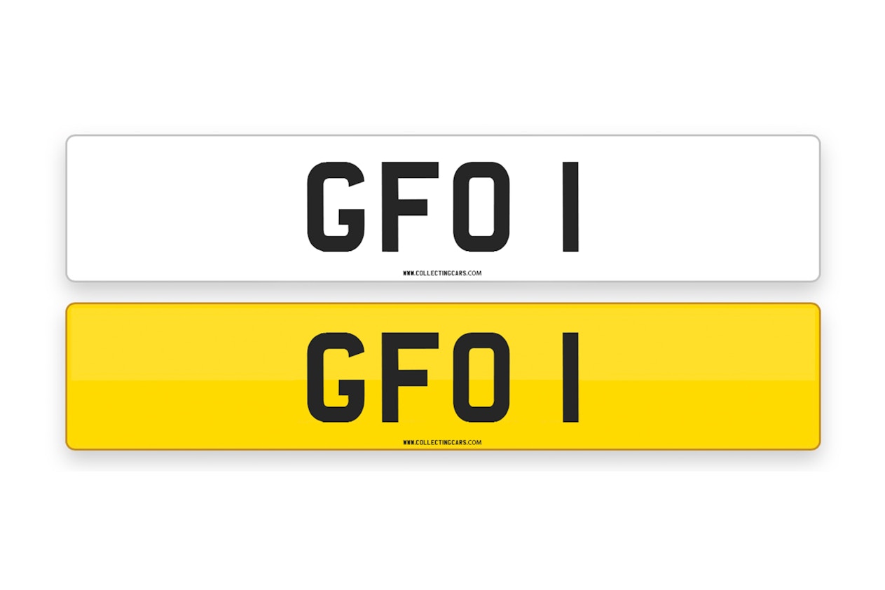 'GFO 1' - NUMBER PLATE