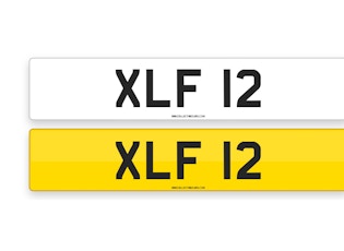 'XLF 12' - NUMBER PLATE