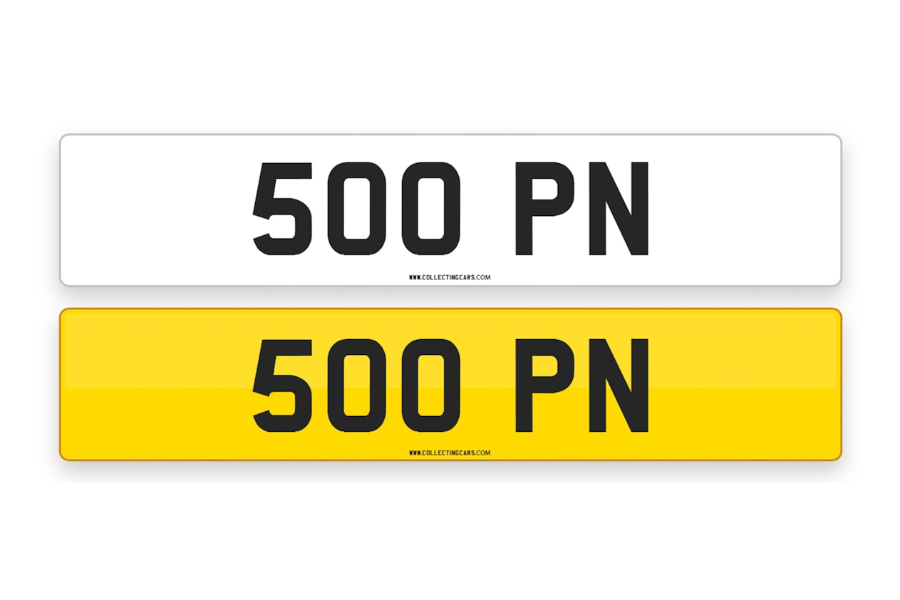 '500 PN' - NUMBER PLATE