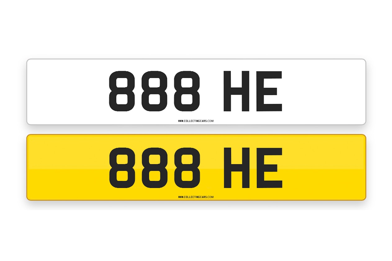 '888 HE' - NUMBER PLATE
