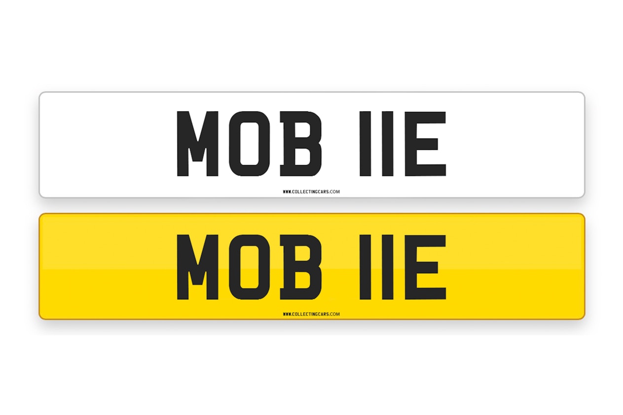'MOB 11E' - NUMBER PLATE