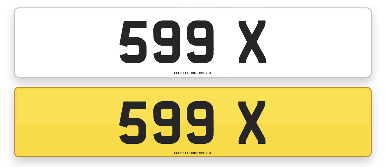 確認ページ 599 X' - NUMBER PLATE for sale by auction in , United Kingdom