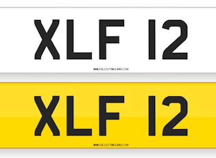 'XLF 12' - NUMBER PLATE